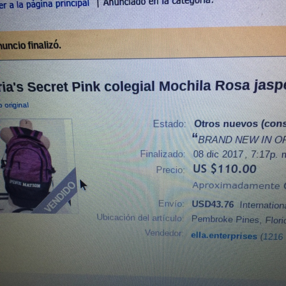 Pink Nation backpack - Picture 4 of 4